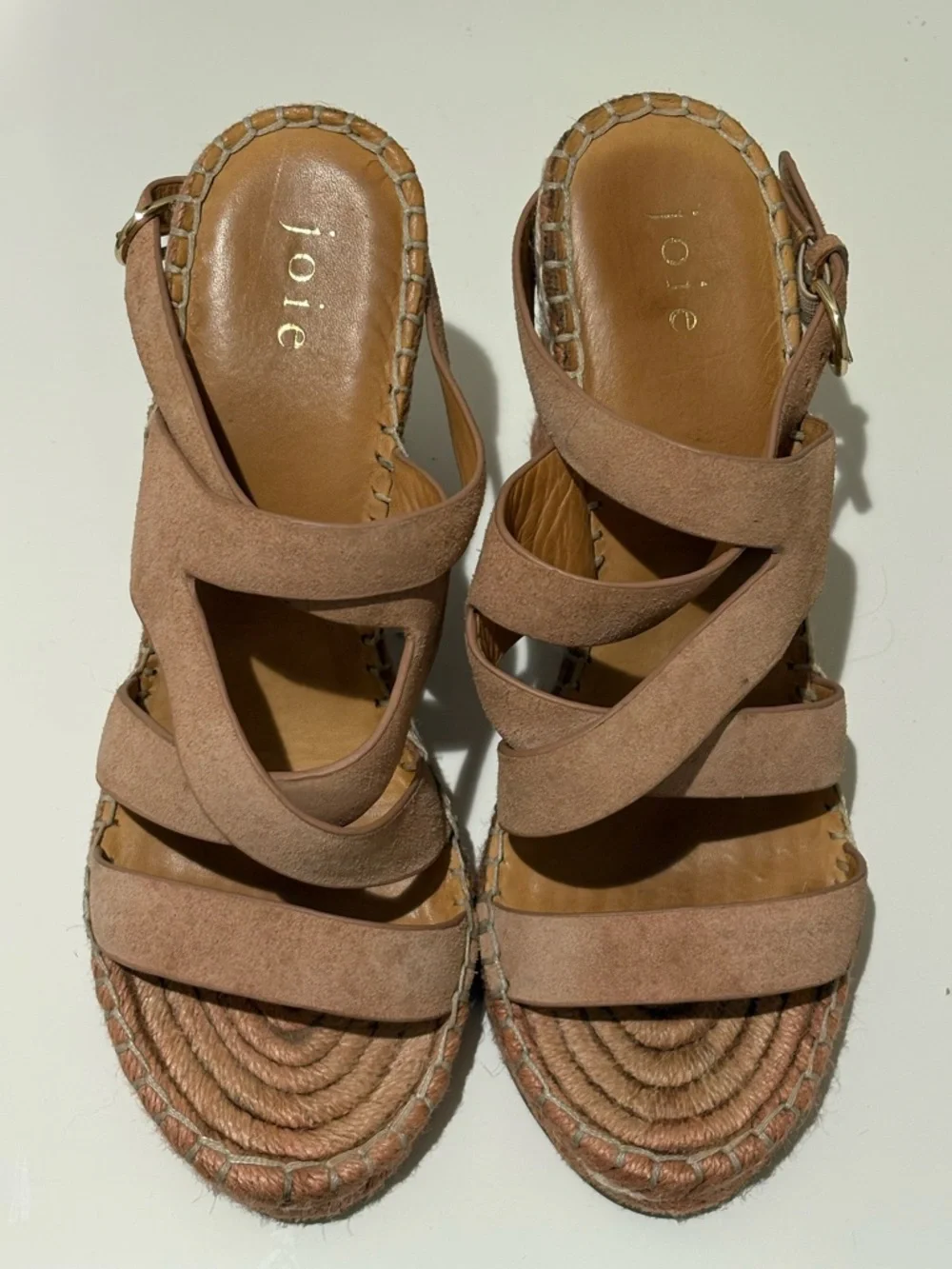 Joie Blush Espadrille Wedge Sandals